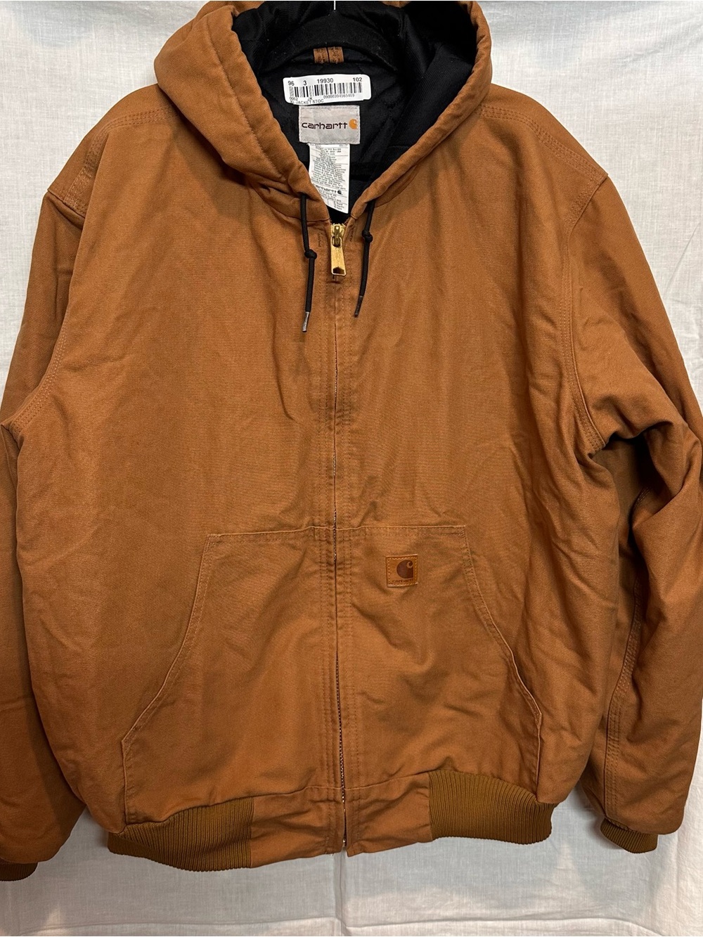 Vintage Carhartt Canvas Hooded Active Jacket - Carhartt Brown /
Hamilton Brown